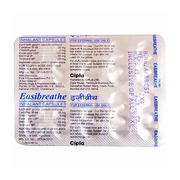 Easibreathe Capsule 10'S - Global Surgicals