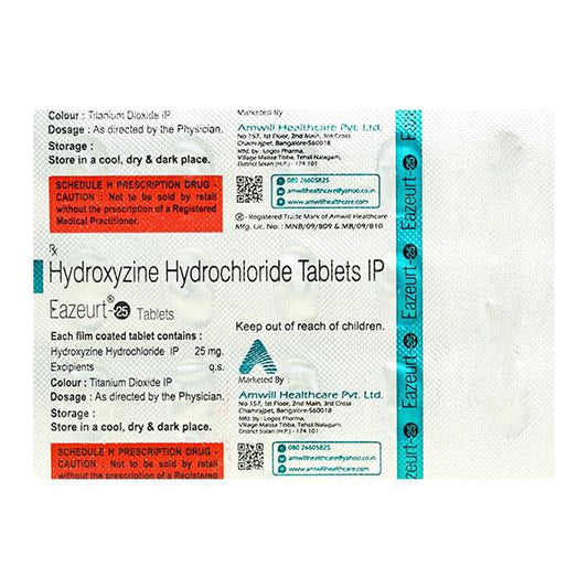 EAZEURT 25 Tablet 15's - Global Surgicals