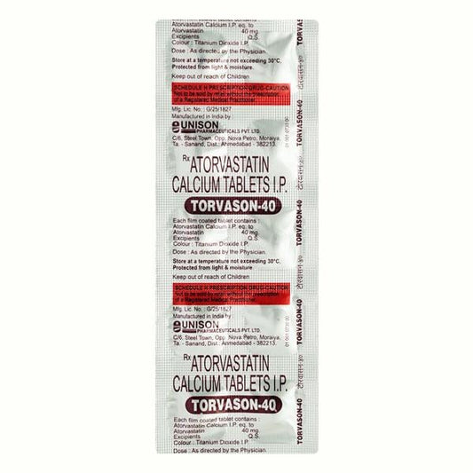 Torvason 40mg Tablet 10'S