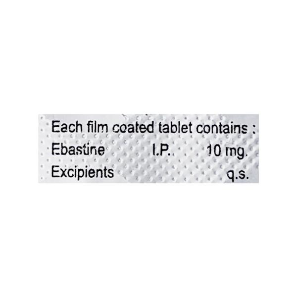 Ebahist 10mg Tablet 10'S - Global Surgicals
