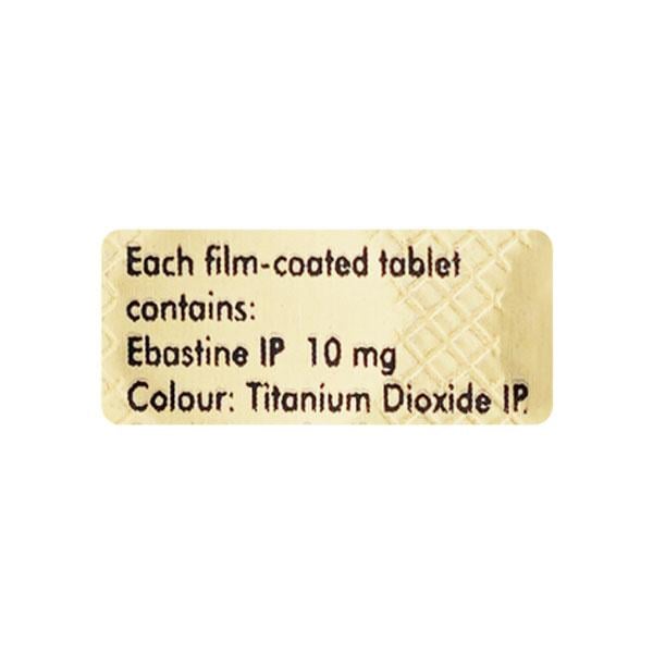 Ebast 10mg Tablet 10'S - Global Surgicals