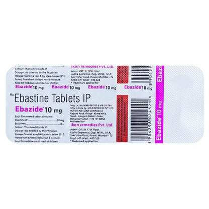 EBAZIDE 10mg Tablet 10's - Global Surgicals