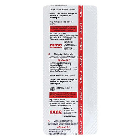 EBMONT LC Tablet 10's - Global Surgicals