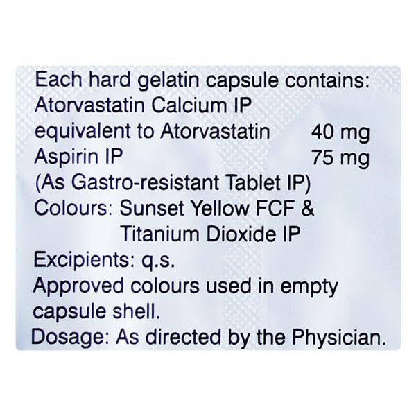 ECOSPRIN AV 75/40 Capsule 10's - Global Surgicals