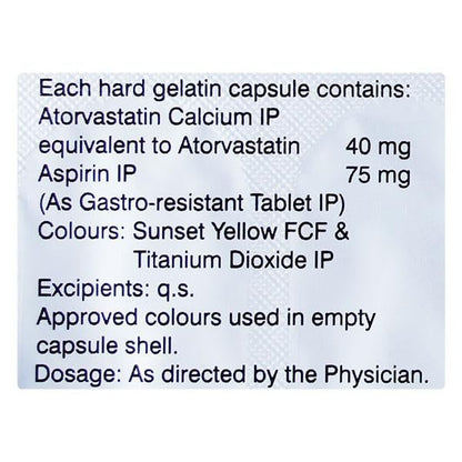 ECOSPRIN AV 75/40 Capsule 10's - Global Surgicals