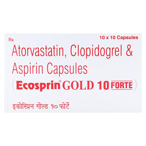 Ecosprin Gold Forte 10mg Capsule 10'S - Global Surgicals