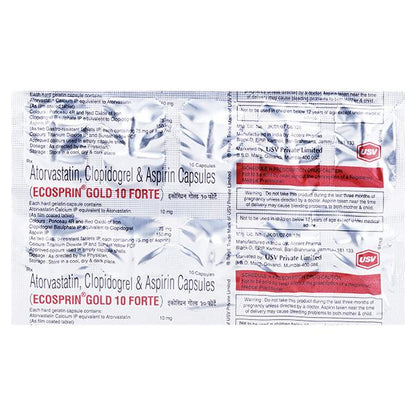Ecosprin Gold Forte 10mg Capsule 10'S - Global Surgicals