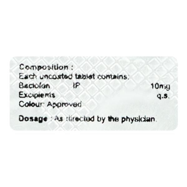 BACLOTAB 10 Tablet 15's