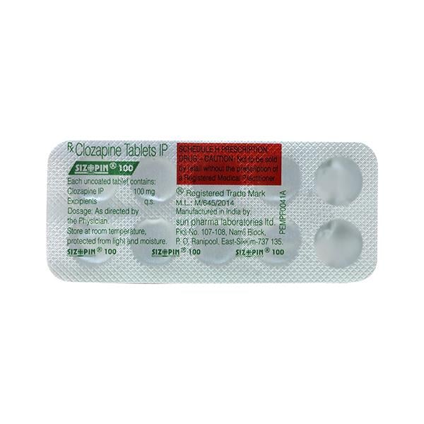 Sizopin 100mg Tablet 10'S