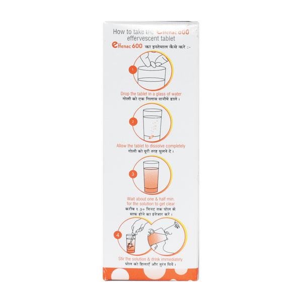 EFFENAC 600 ORANGE FLAVOUR Effervescent Tablet 2X10's - Global Surgicals