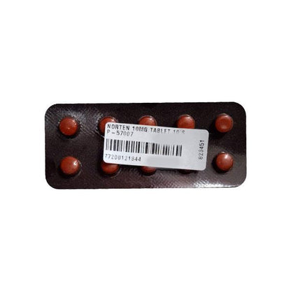 NORTEN 10MG TABLET 10'S