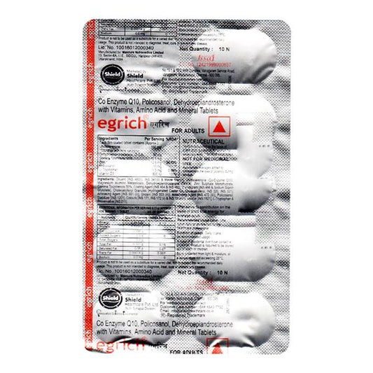EGRICH Tablet 10's - Global Surgicals