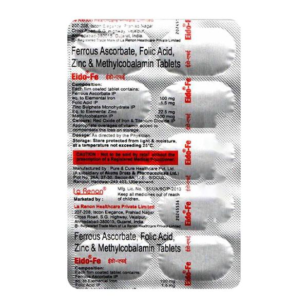 Eido FE Tablet 10'S - Global Surgicals