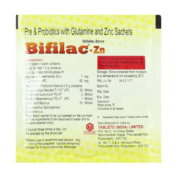Bifilac ZN Delicious Pineapple Flavour Sachet 1's