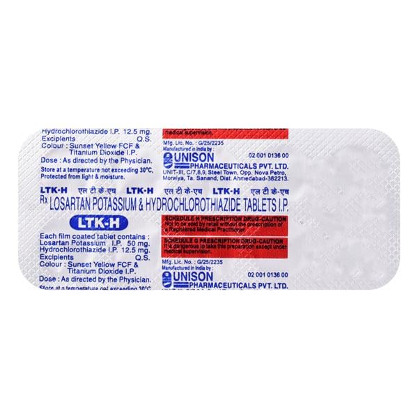 LTK H 50/12.5mg Tablet 10'S