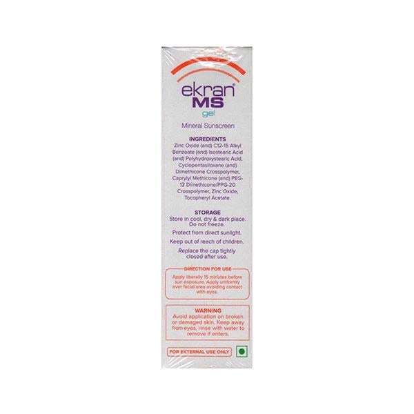 EKRAN MS SPF 50 UVA-UVB PA+++ SUNSCREEN Gel 50gm - Global Surgicals