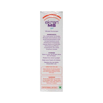 EKRAN MS SPF 50 UVA-UVB PA+++ SUNSCREEN Gel 50gm - Global Surgicals