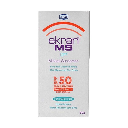 EKRAN MS SPF 50 UVA-UVB PA+++ SUNSCREEN Gel 50gm - Global Surgicals