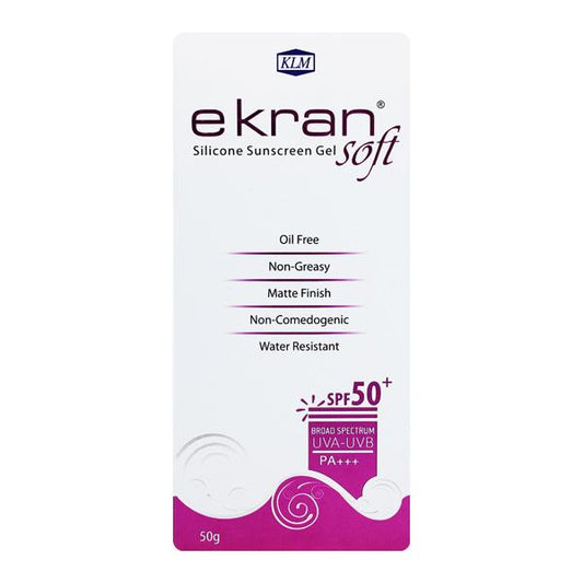 Ekran Soft SPF 50+ UVA-UVB PA+++Silicon Sunscreen Gel 50gm - Global Surgicals