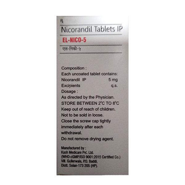 EL NICO 5MG TABLET 20'S - Global Surgicals