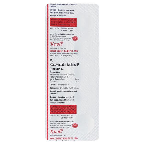 ROZUTIN 5mg Tablet 10's