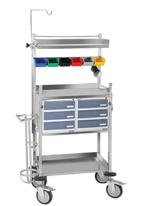 Elite Crash Cart Ms Frame - Global Surgicals