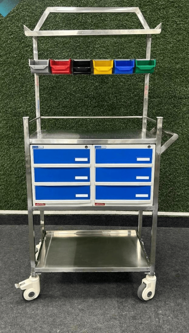 Elite Crash Cart Ss Frame - Global Surgicals