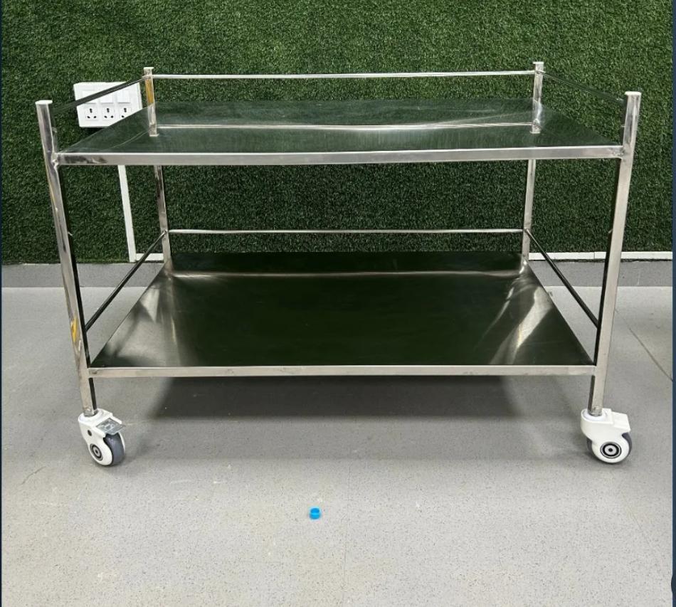 Elite Instrument Trolley Two Shelves - Global Surgicals