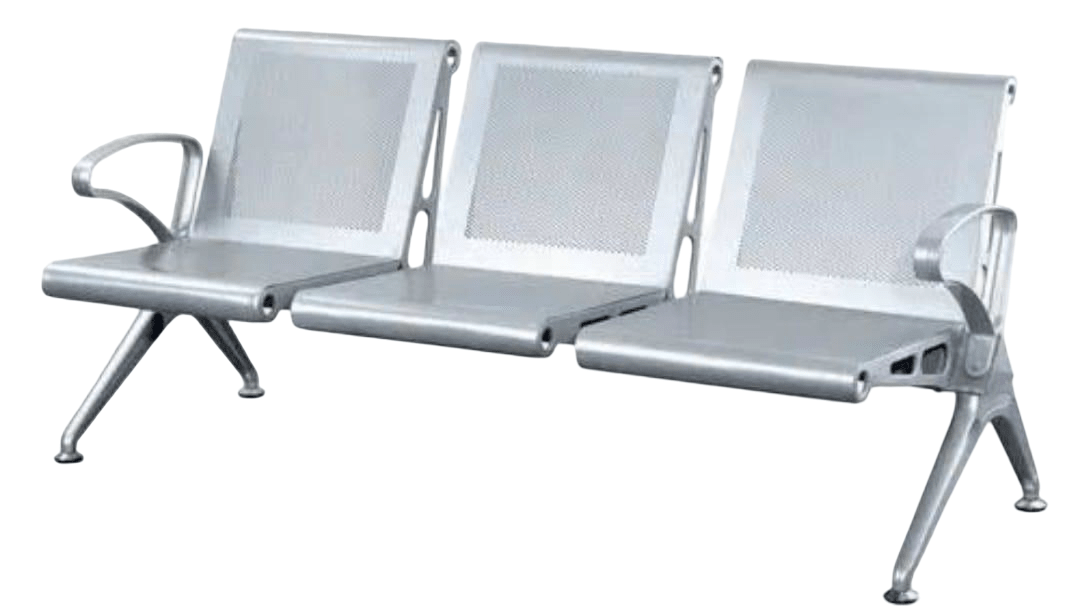 Elite Med India 3 - Seater Waiting Chair - Global Surgicals