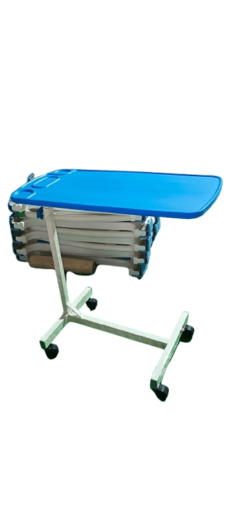 Elite Med India Polycarbonate Over Bed Food Table - Global Surgicals
