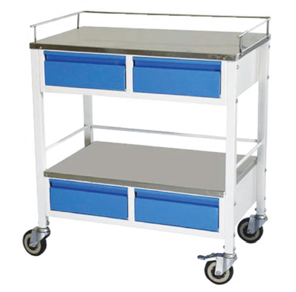 Elite Medicine Trolley With 4 Drawer - Global Surgicals