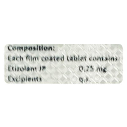 ELM 0.25 Tablet 10's - Global Surgicals