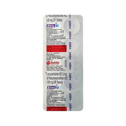 ELRIZ D Tablet 10's - Global Surgicals