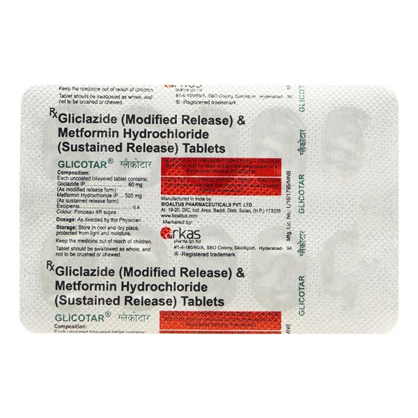 GLICOTAR TABLET 10'S
