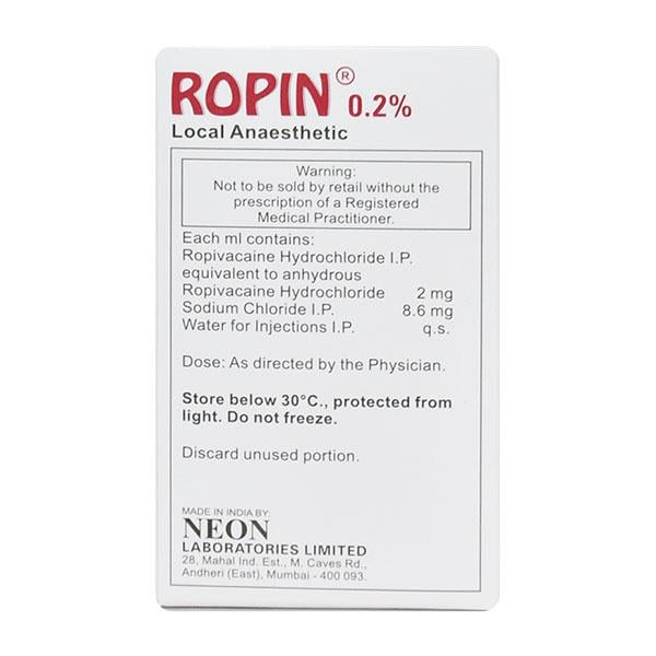 ROPIN 0.20% INJECTION 50ML