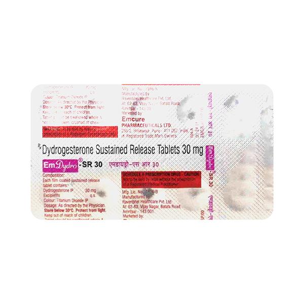 EMDYDRO SR 30 Tablet 10's - Global Surgicals