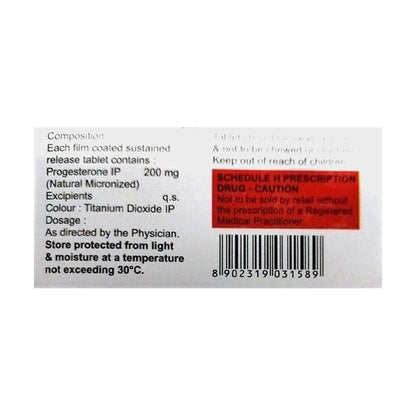 Emprogest EV 200mg Tablet 10'S - Global Surgicals