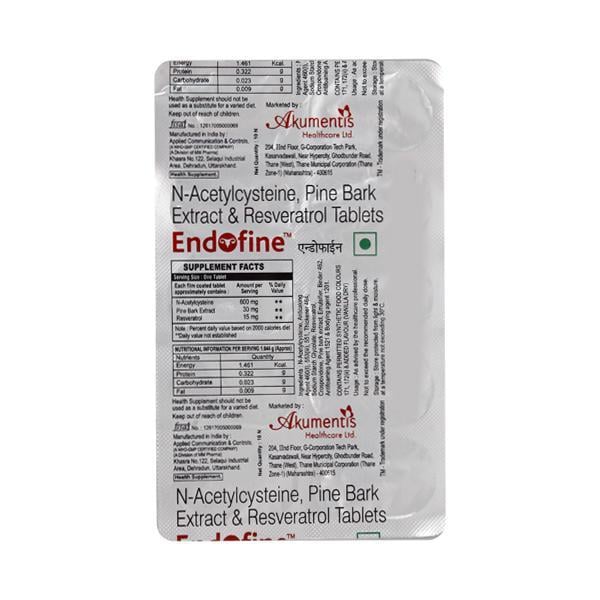 Endofine Tablet 10'S - Global Surgicals