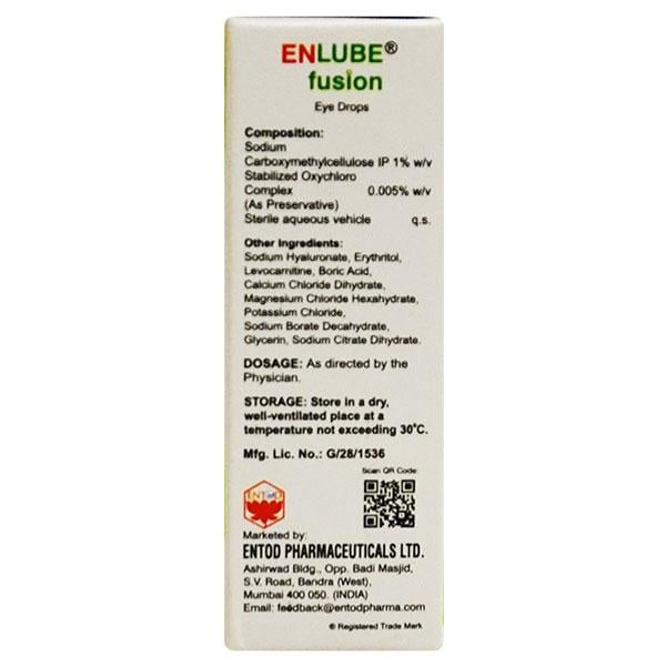 ENLUBE FUSION Eye Drops 10ml - Global Surgicals
