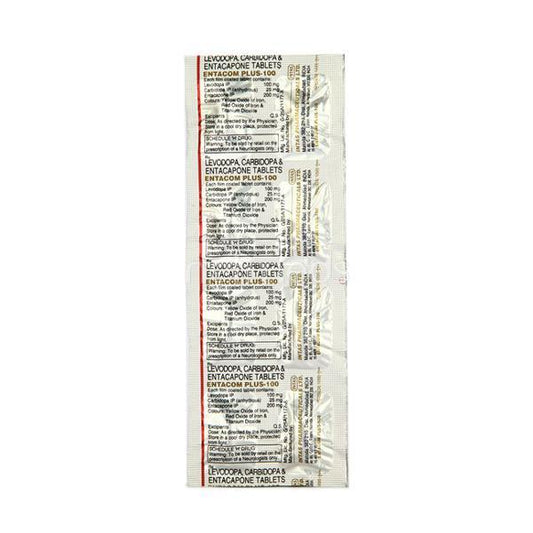 Entacom Plus 100mg Tablet 10'S - Global Surgicals