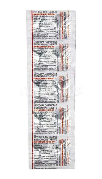 Entacom Plus 50mg Tablet 10'S - Global Surgicals