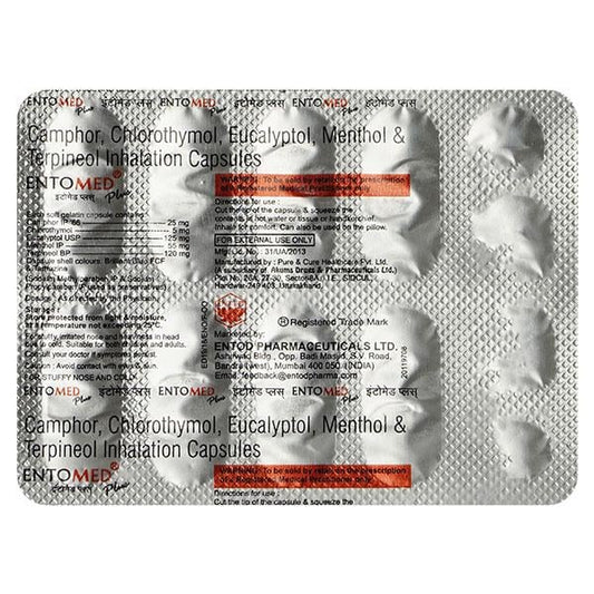 ENTOMED PLUS Capsule 10's - Global Surgicals