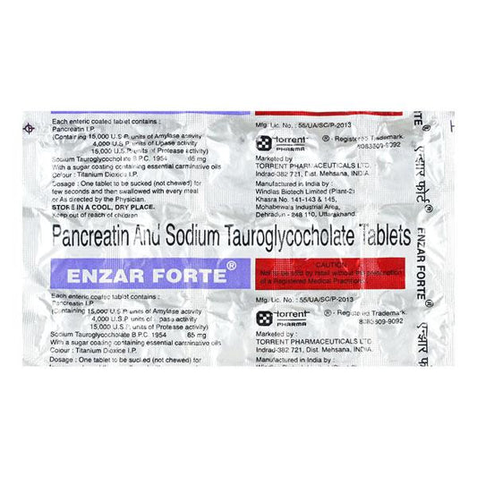 Enzar Forte Tablet 15'S - Global Surgicals