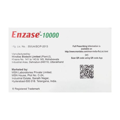 ENZASE 10000 Capsule 10's - Global Surgicals
