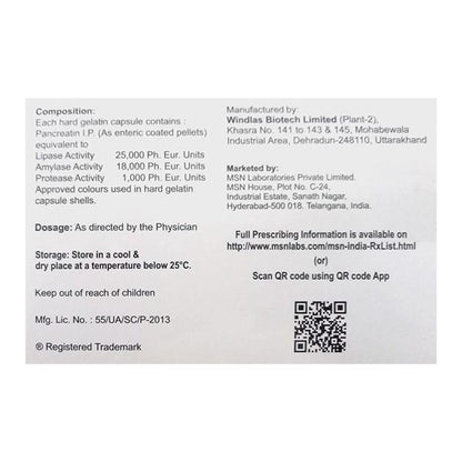 ENZASE 25000 Capsule 10's - Global Surgicals