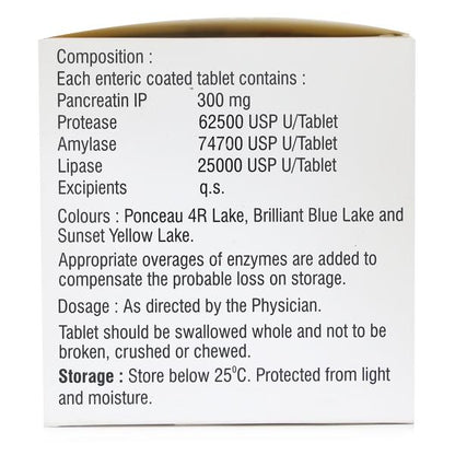 Enzase 25000 Tablet 10's - Global Surgicals
