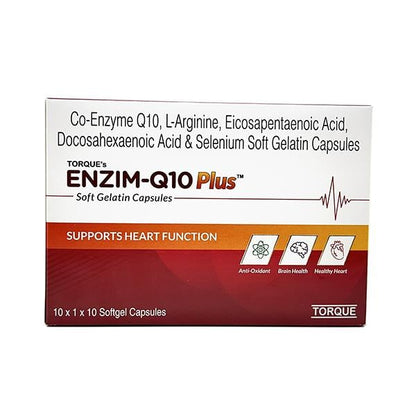 ENZIM Q10 PLUS Soft Gelatin Capsule 10's - Global Surgicals
