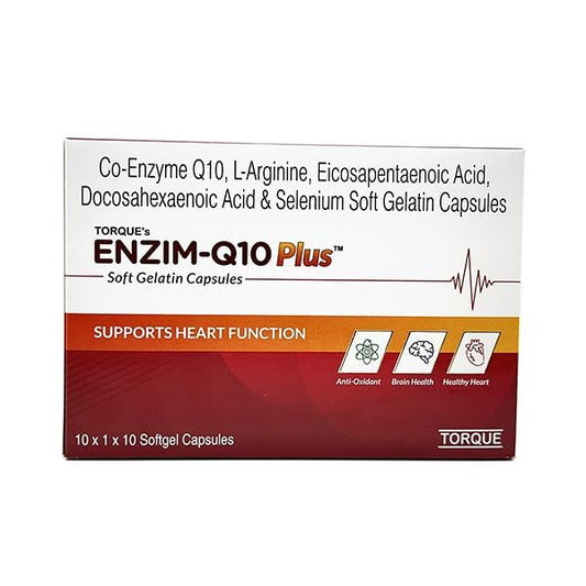 ENZIM Q10 PLUS Soft Gelatin Capsule 10's - Global Surgicals