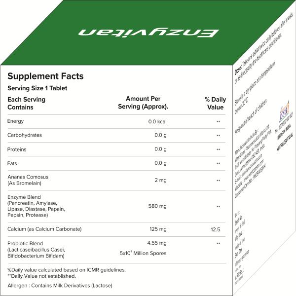 ENZYVITAN Tablet 10's - Global Surgicals