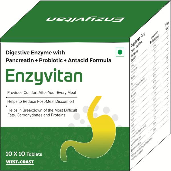 ENZYVITAN Tablet 10's - Global Surgicals